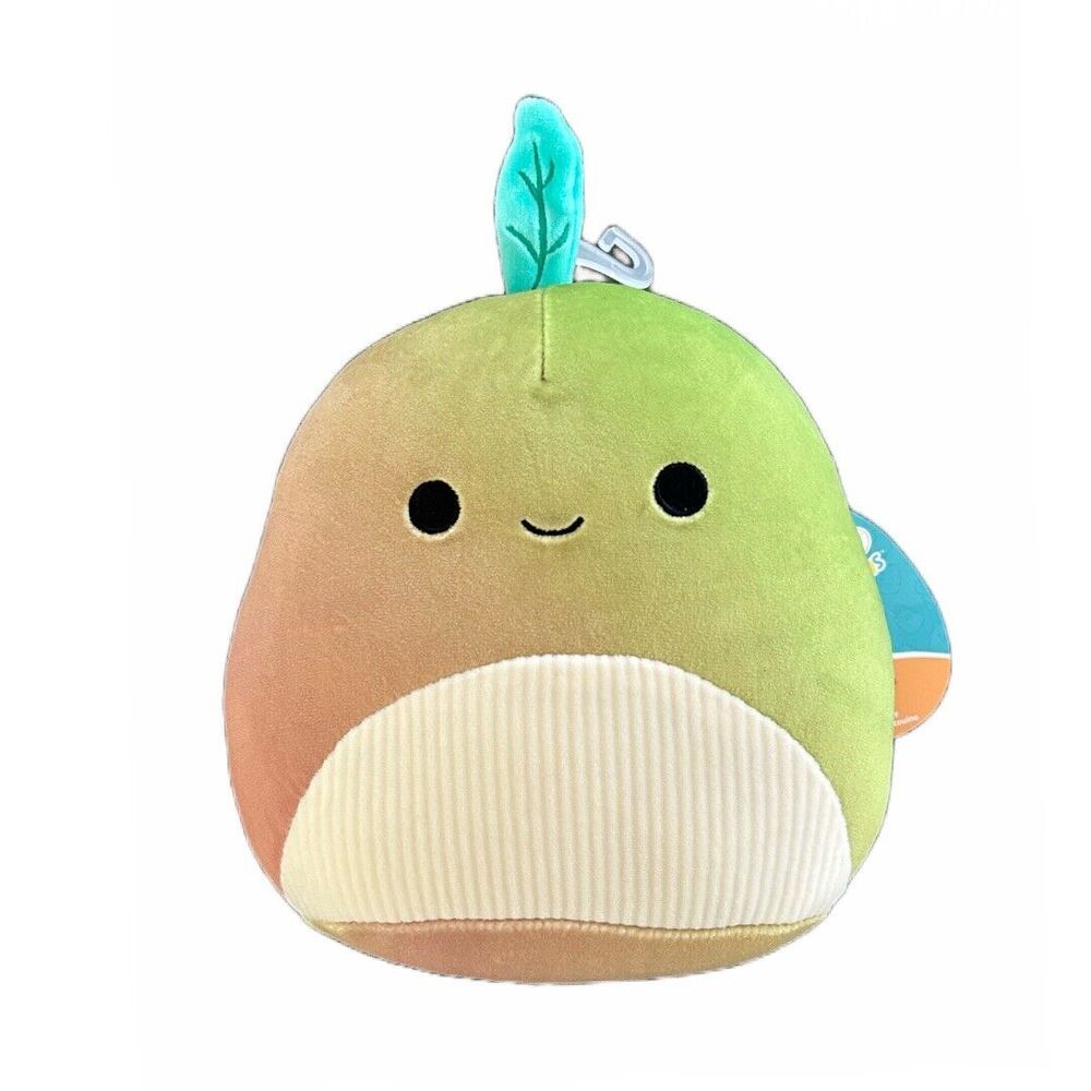 Squishmallows Olexa The Pear‎ 8" Squeaky Dog Toy Plush For Pets Super Soft NWT